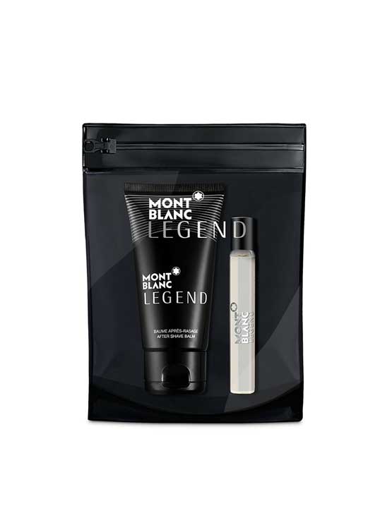 Legend Gift Set for Men (edT 7.5ml + All Over Shower Gel 50ml + Mini Pouch) by Mont Blanc