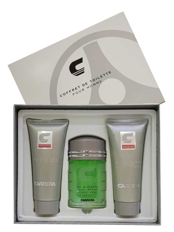 Carrera pour Homme Gift Set for Men (edT 100ml + After Shave Balm 200ml + Shower Gel 200ml) by Carrera