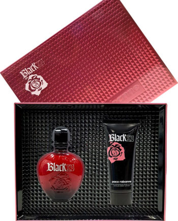 Black XS Gift Set for Women (edT 80ml + Sensual Body Lotion 100ml) by Paco Rabanne